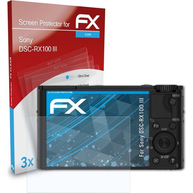 Atfolix 3x Screen Protection Film For Sony Dsc-rx100 Iii Screen Protector Clear