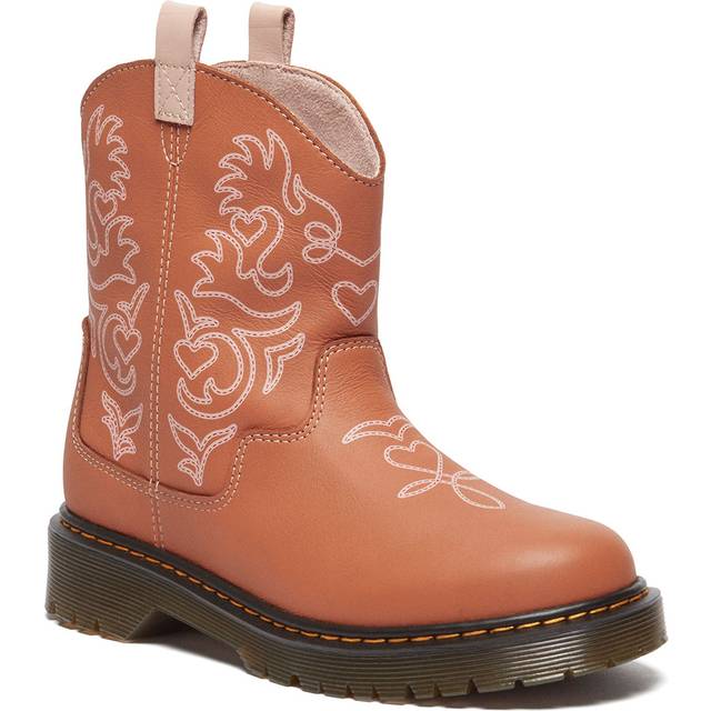Dr. Martens Tan Strixton Western Girls Youth Boots
