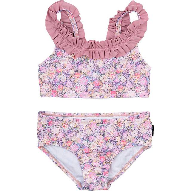 Mikk-Line - Kid's Bikini Recycled AOP - Bikini size 146/152 - 11-12 Years, pink