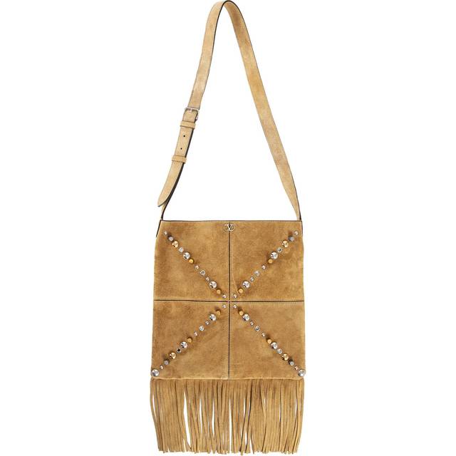 VALENTINO WOMAN BEIGE CROSSBODY BAGS