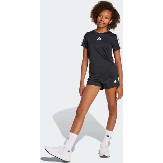 Adidas Training Essentials 3 Stripes T-shirt Barn Svart - 128 - svart