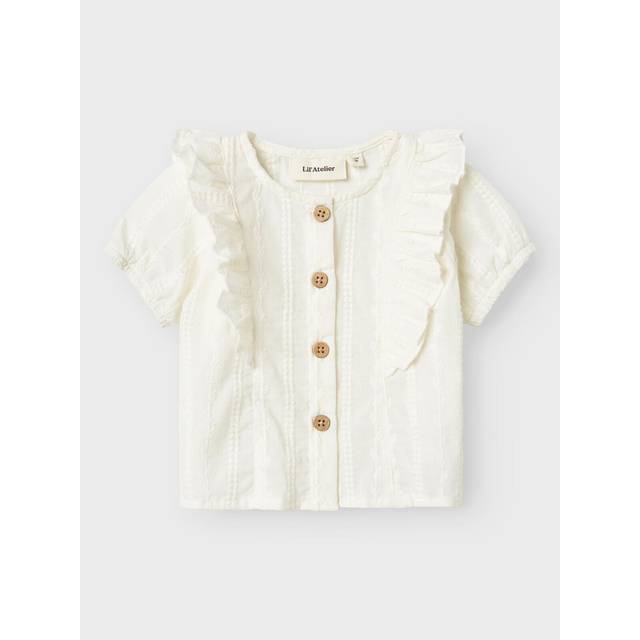 LIL'ATELIER Nbfjazelle Ss Loose Shirt Lil |Vit |80