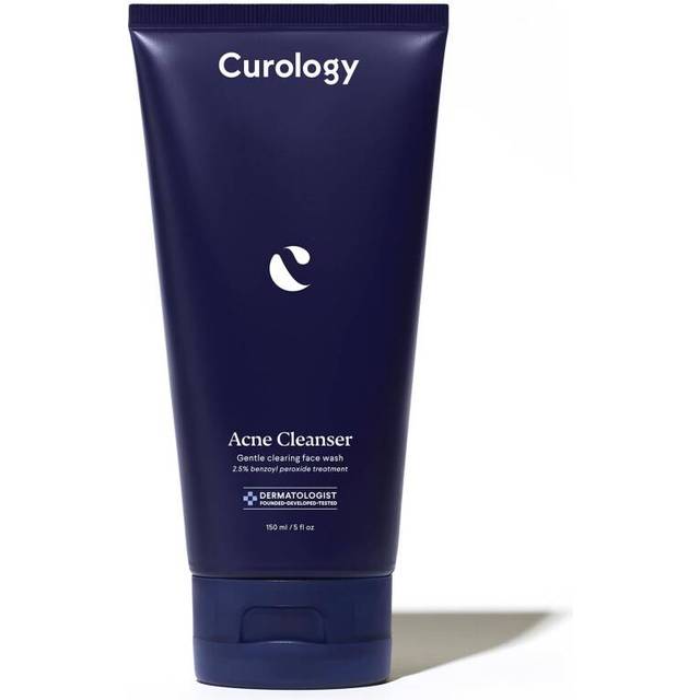 Curology Acne Cleanser  Clearing Face Wash  2.5% Benzoyl Peroxide Treatment for Acne Prone Skin  Milky Gel Texture  Fragrance Free  5.07 fl oz