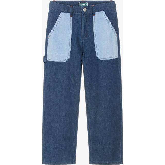 Kenzo, Jeans, male, Blue, 5 Y, Patch Pocket Jeans