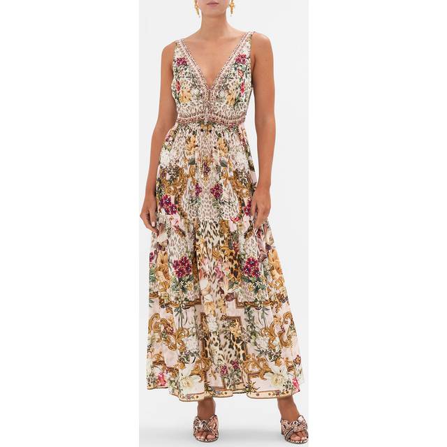 Shirred Waist Detail Long Dress Bambino Bliss, M