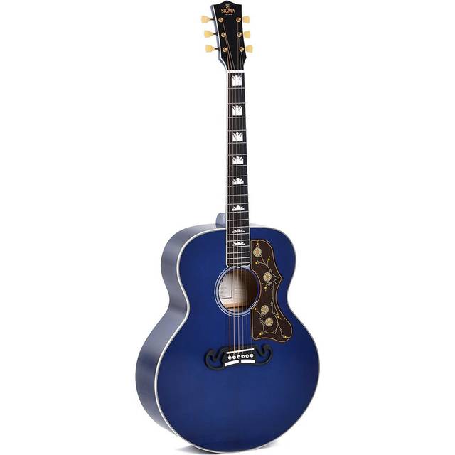 Sigma Guitars GJA-SG200-RBL SG Series Electro-Acoustic Guitar with Gig Bag (Royal Dark Blue)