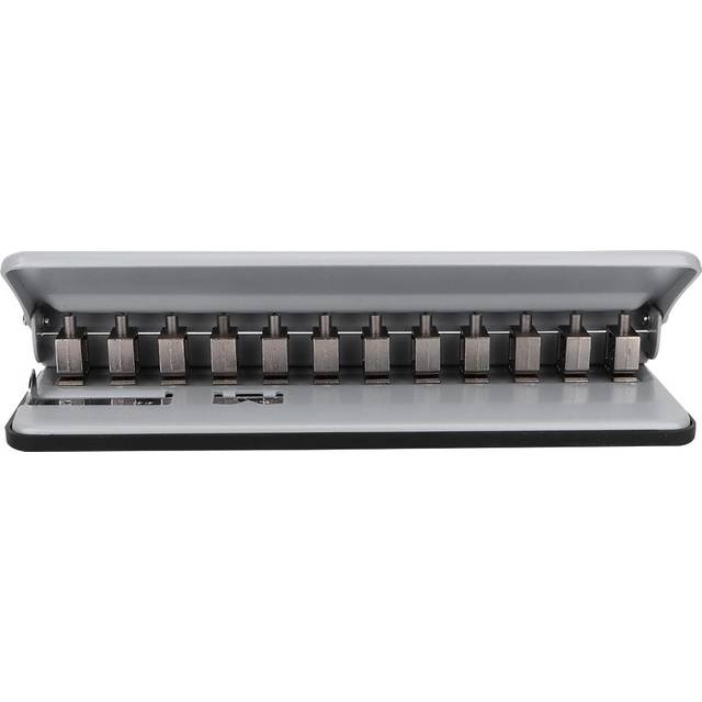 Multi function Adjustable Mushroom Hole Puncher Paper Binding Hole Punch Machine (Gray) gray
