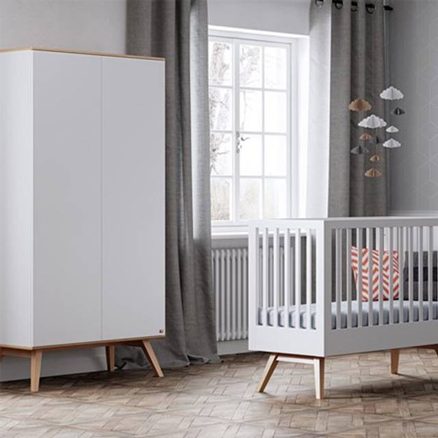 Vox Nature Double Wardrobe in White & Oak