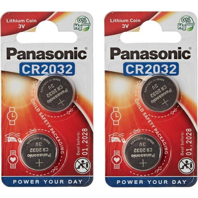 Cr2032 panasonic (2xpack 2) lithium coin cell 3v battery - with 8% discount
