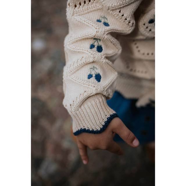Fliink Mela Ruffle Cardigan Stl. 3Y/98 fepojkar - Koftor Från Magasin - Sandshell (3Y/98)
