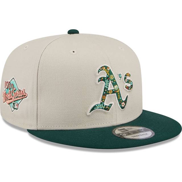 New Era 9Fifty Snapback Cap - FLORAL Oakland Athletics stone