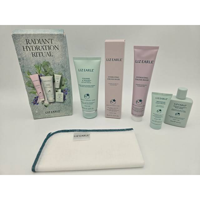 Liz earle radiant hydration 5 piece gift set