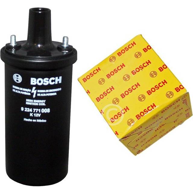 Bosch Ignition Coil Black 12 Volt For Vw Beetle Bus T1 T2 Kübel 181 Porsche 914
