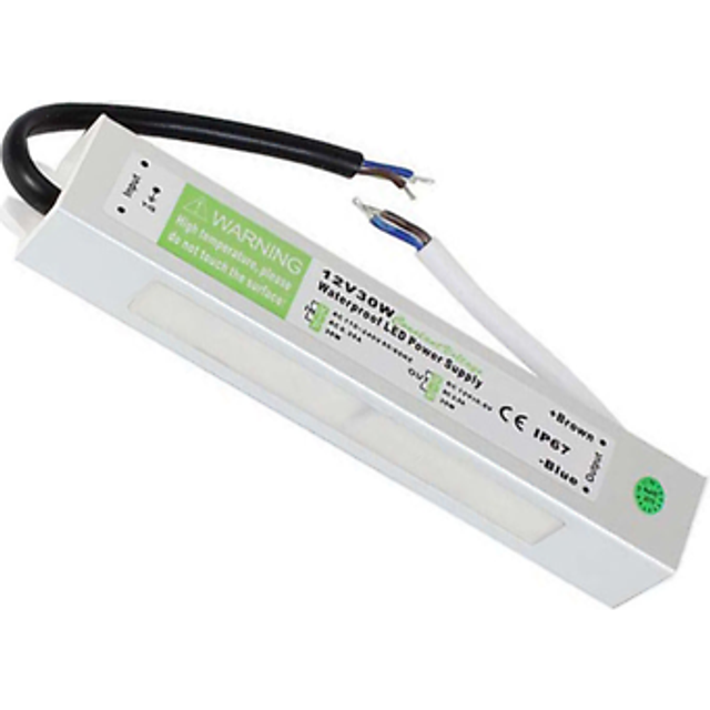 IP67 Waterproof DC 12V 30W LED Driver LED Power Supply Transformer ~3361