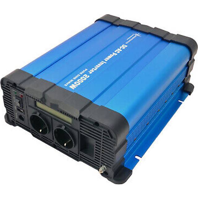 Voltage Converter Fs2000d 12v 2000/4000 Watt Pure Sine Blue Display Inverter