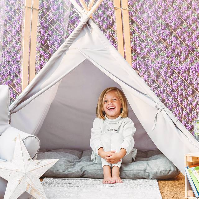 rucomfy Kids Trend Platinum Teepee Tent - Grey