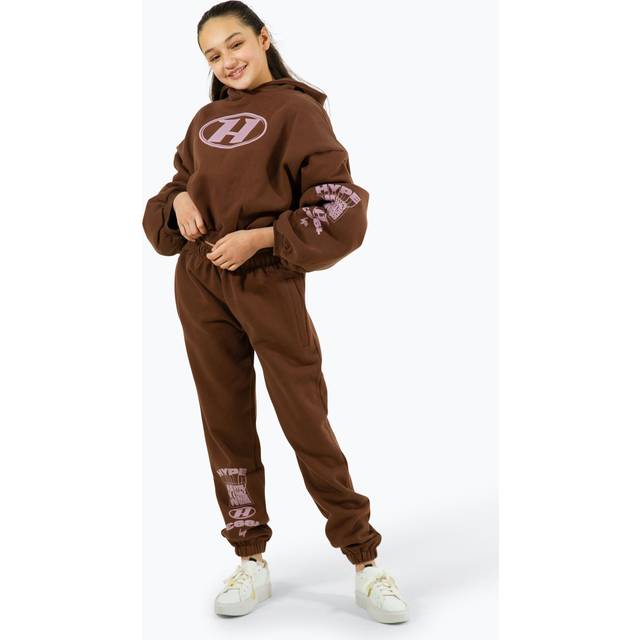 Hype Girls Oval Tracksuit - 13Y / Brown
