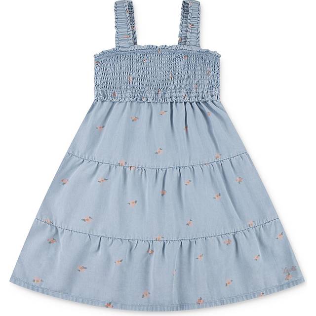 Levi's Kids' Babydoll Smocked Dress, Light Sugar