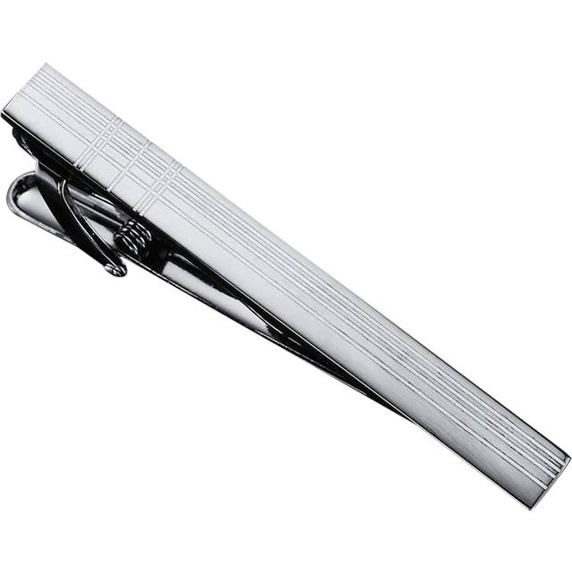 Fashion Business Men's Tie Clip Simple Electroplating Polishing Non-allergic Collar Clip Suit Tie Black glossy tie clip