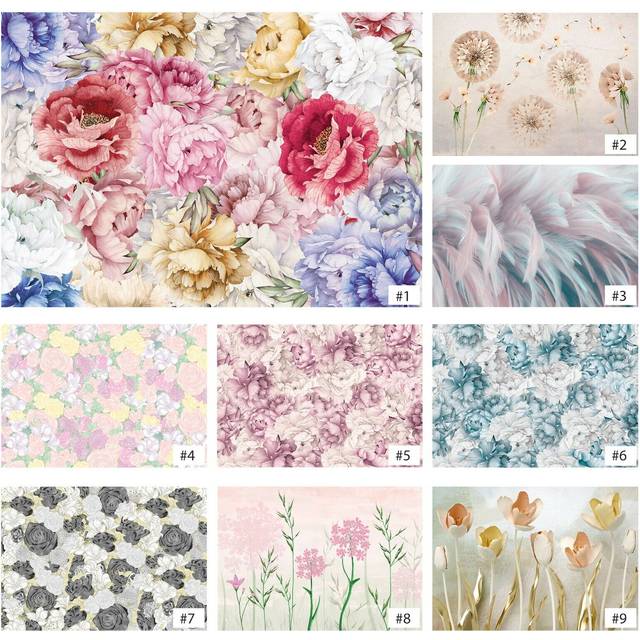 Floral mural wallpaper flowers wall non-woven peonies pink 🚚 fast shipping 🚚