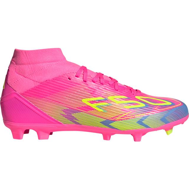Adidas Womens F50 League Mid Firm Ground Football Boot - Yellow