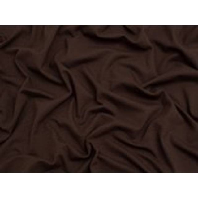 Minerva Core Range Organic Cotton Jersey Stretch Knit Fabric Chocolate