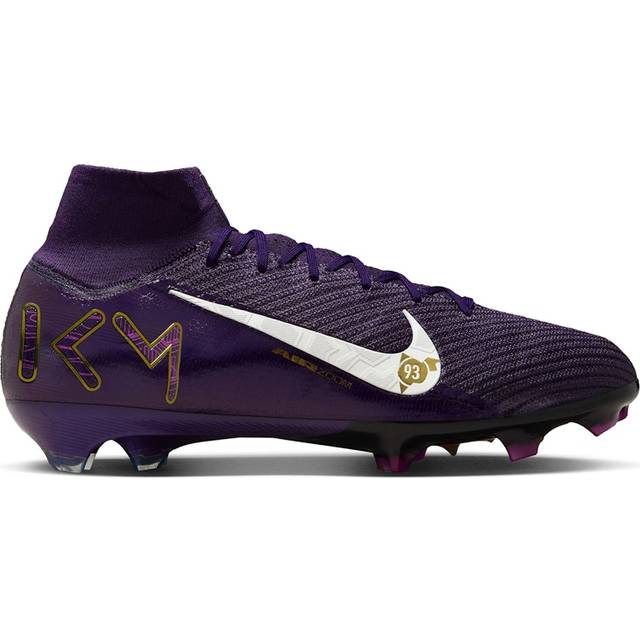 Nike Air Zoom Mercurial Superfly 10 Elite FG Mbappé Personal Edition - Lila/Vit - Gräs (FG) - ['Lila'] (42)