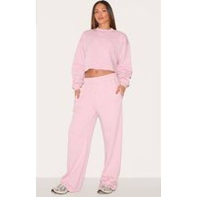 PRETTYLITTLETHING Tall Washed Pink Extreme Oversized Drawstring Wide Leg Joggers, Washed Pink - 6