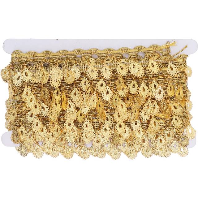 Waist Chain Gold Plated Tassel Sequins Delicate Bikini Body Chain for Party Beach 10 Yards