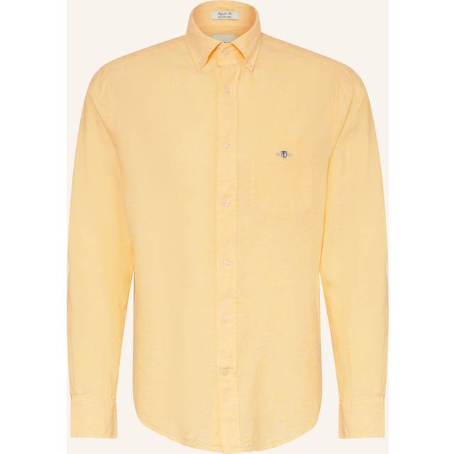 GANT Herr Regular fit bomulls- och linneskjorta (M)