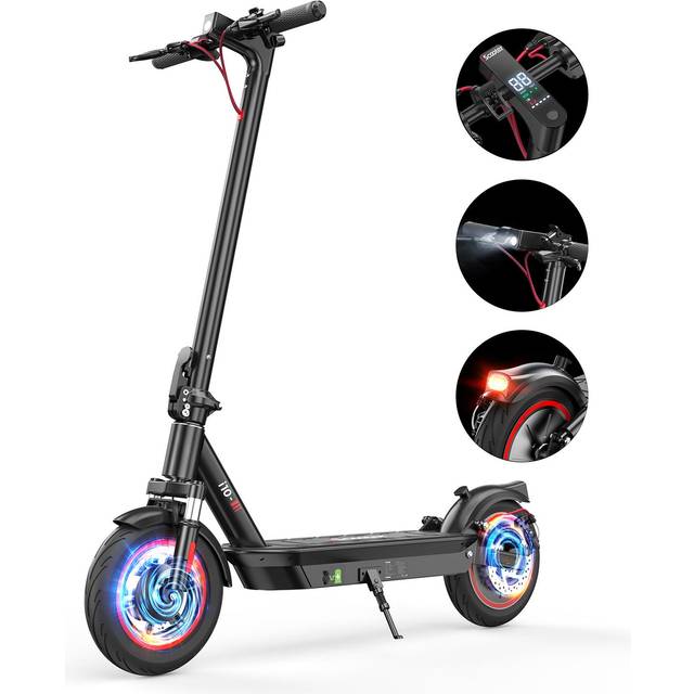 iscooter i10Electric Scooter 48V15Ah Battery, Dual800W Motor ,10” Tire Adult Escooter, Max Speed50-60km Range Black svart