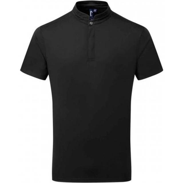 (XS, White) Premier Mens Essential Coolchecker Short-Sleeved Chef Shirt