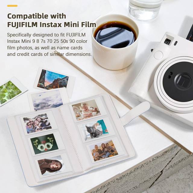 Mini Photo Album Photo Book Album 108 Pockets 18 Pages for Fujifilm Instax Mini 11/ 9/ 8/ 7s/ 70/ green