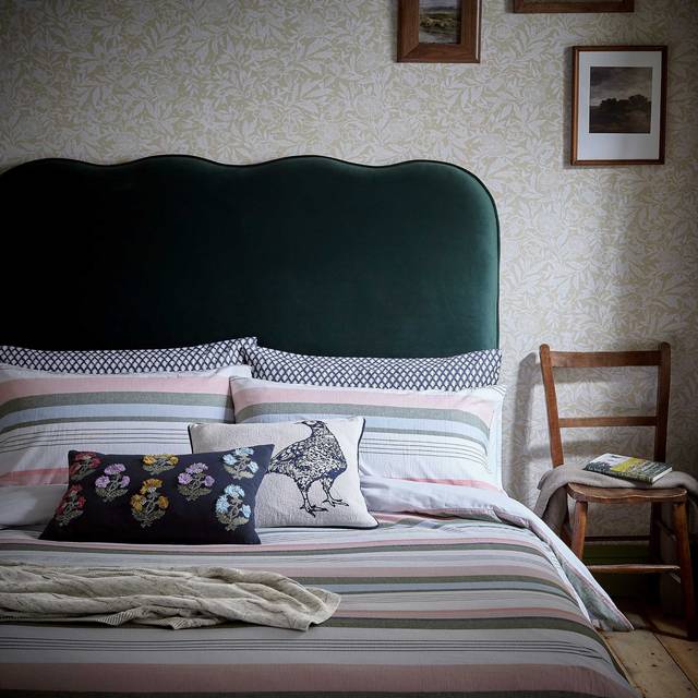 Joules Bohemian Stripe Duvet Cover Set Double Multi