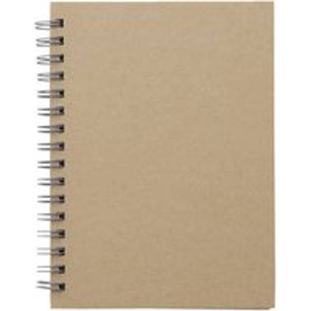 Recycled Paper Double Ring Notebook A6 | Dark Grey