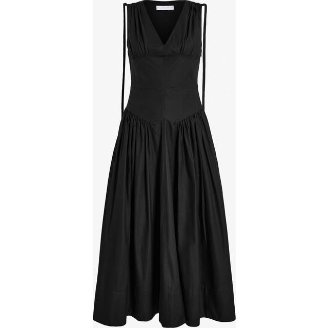 Clayton Poplin Drop-Waist Dress - BLACK - 2