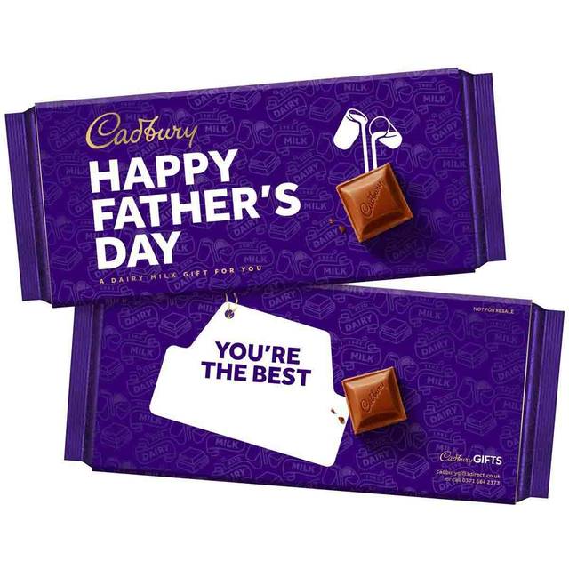 Cadbury Dairy Milk Happy Fathers Day Chocolate Bar 180g