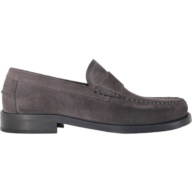 Garment Project Miles Penny Loafer Charcoal Suede Herr Stl. 40 - Loafers Från Magasin (40)