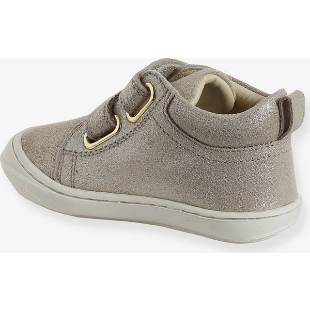 Soft Leather Ankle Boots for Babies, Designed for First Steps gold