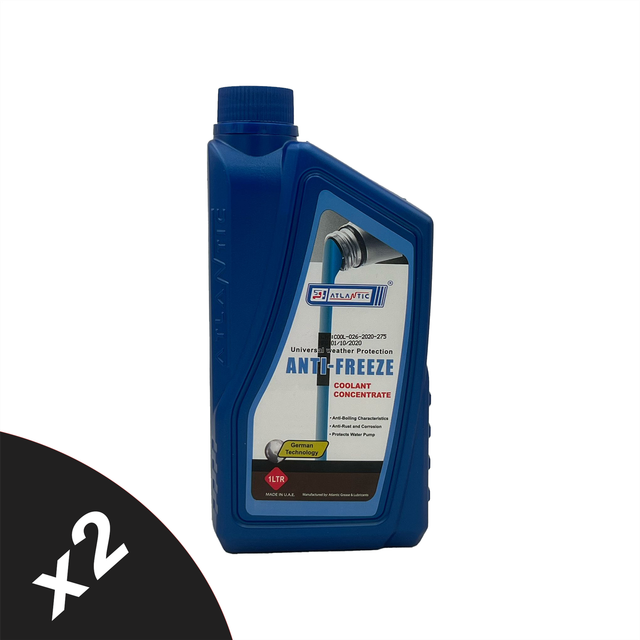 Blue Antifreeze Coolant Concentrate HOAT Ethylene Glycol ASTM D3306 BS 6580 2x1L