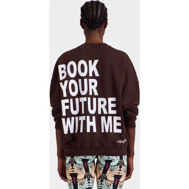 La DoubleJ Off Court Sweatshirt - Woman Loungewear Solid Brown S