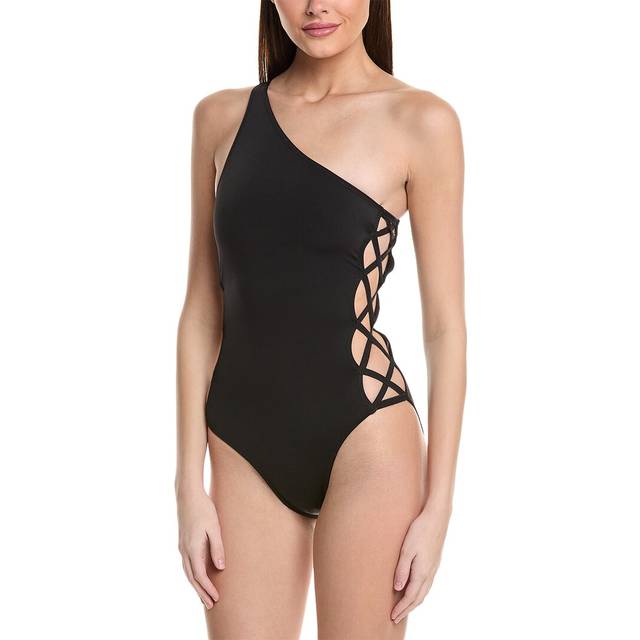 Norma Kamali One-Shoulder X One-Piece