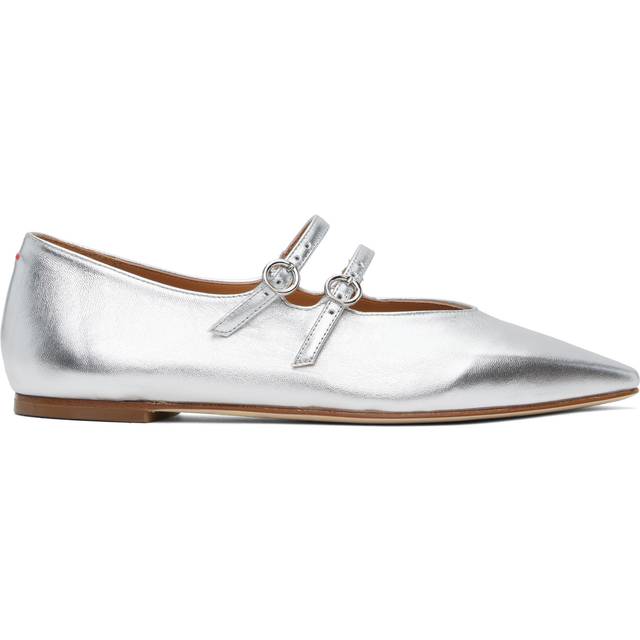 Aeyde Silver Franny Ballerina Flats - Silver - IT 41.5