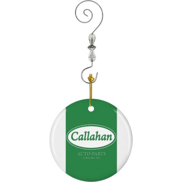 (Callahan Auto Parts - Tommy Boy Farley Spade-5114) Christmas Ornaments Ceramic Charm with Hook Crystal Handmade Xmas Tree Decorations KeepsakeÂStock