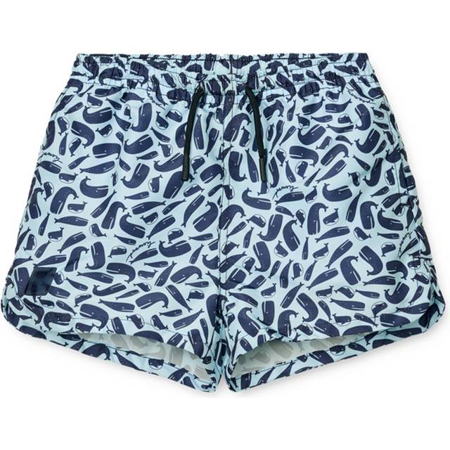 Liewood Boys Blue Whales Swim Shorts - 10 year