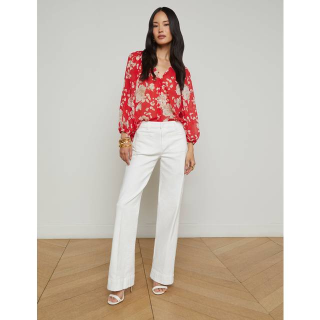 L'AGENCE Nolan Patch Pocket Jean In Blanc - 31