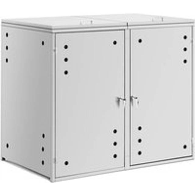 Wheelie Bin Storage - 2 x 240 l - air holes Rubbish bin storage Waste bin store