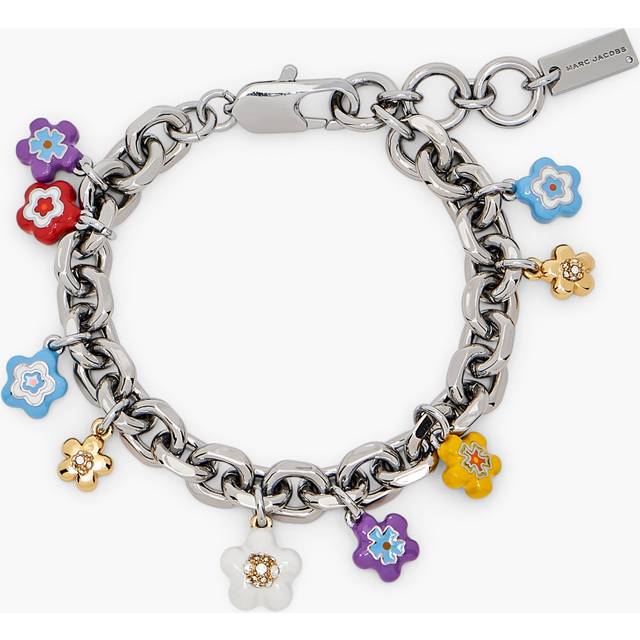 Marc Jacobs Wild Daisy Charm Bracelet, Silver/Multi