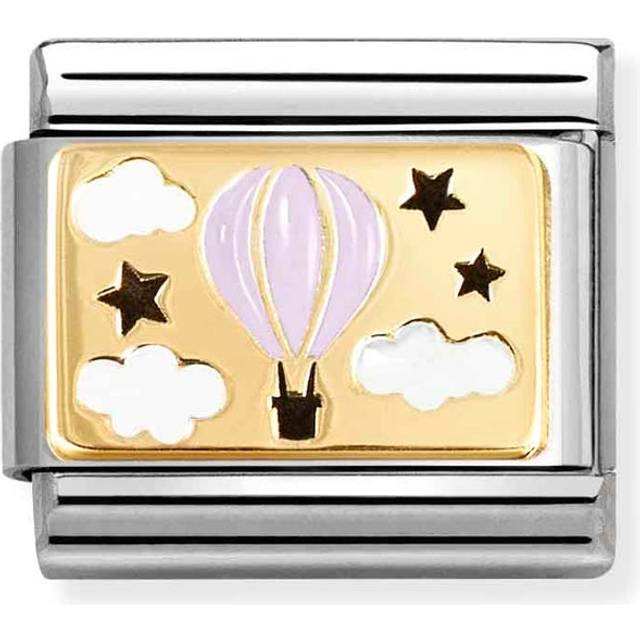 Nomination Hot Air Balloon Pink Charm - Gold