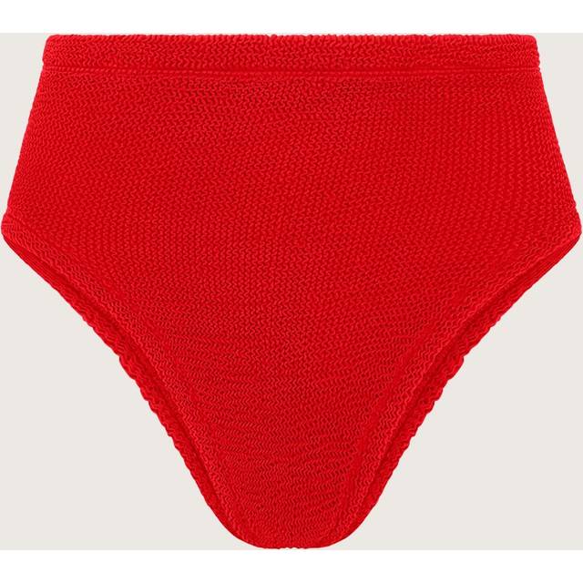 High Waist Bikini Bottom - Black | Hunza G - Red / One size